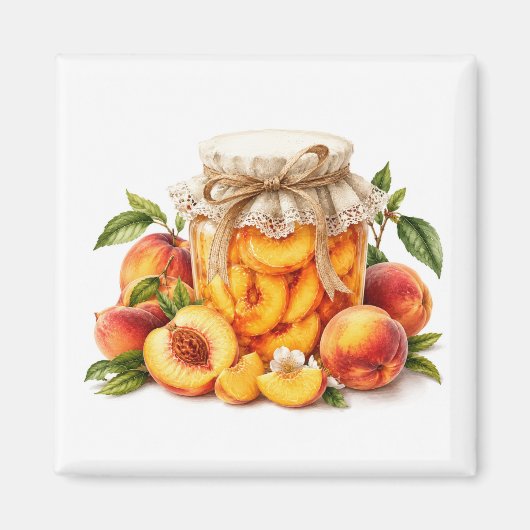 Aimant à la confiture de pêche   (Devant)