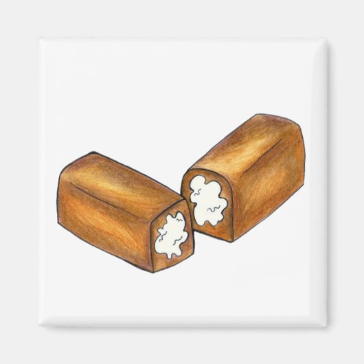 Aimant à la crème Twinkie de gâteau de collation r (Devant)