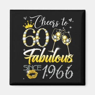 Aimant À la fête pour 60 ans fabuleux depuis 1966 60e ann