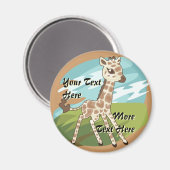 Aimant à la girafe de Cutie (Recto/Verso)