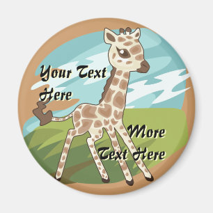 Aimant à la girafe de Cutie