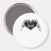 Aimant À la mort - Squelette Coeur main (Recto/Verso)