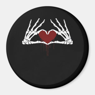 Aimant À la mort - Squelette Mains de coeur