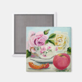 Aimant à la pêche et au thé (Recto/Verso)