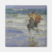 Aimant À la plage (par Edward Henry Potthast) (Devant)