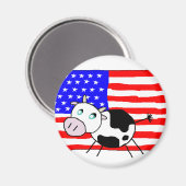 Aimant à la vache des États-Unis (Recto/Verso)