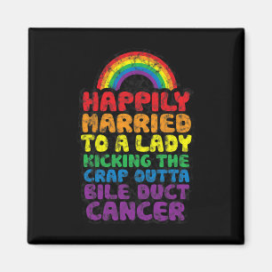 Aimant À Lady Kicking Crap Outta Bile Duct Cancer Citatio