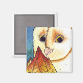 Aimant à lanterne de la chouette de l'étable (Recto/Verso)