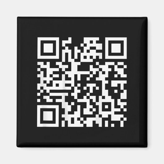 Aimant (à l'arrière) Drôle Qr Fck You Code Middle Finger  (Devant)