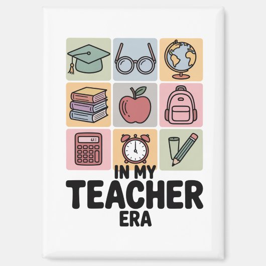 Aimant À l'ère de l'enseignant jardin d'enfants Vie de l' (Recto)