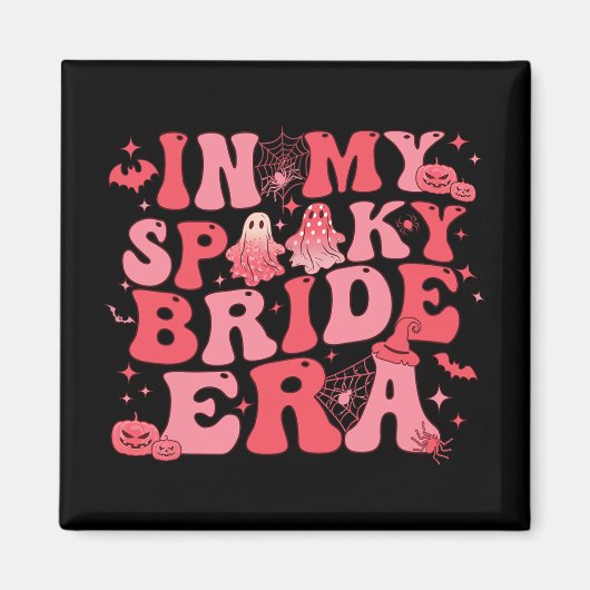 Aimant À l'ère de ma mariée effrayante Halloween Groovy D (Devant)