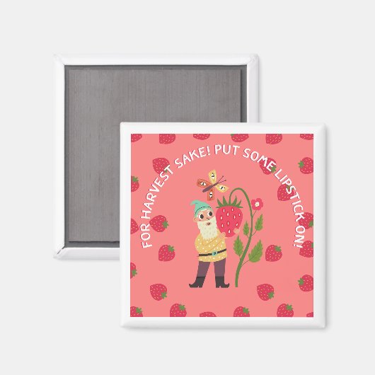 Aimant à lèvre de fraise (Recto/Verso)