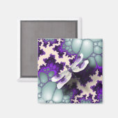Aimant à libellule violette (Recto/Verso)