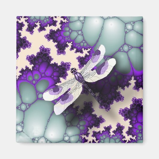 Aimant à libellule violette (Devant)