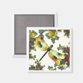 Aimant à libellules (couleurs d'automne) (Recto/Verso)