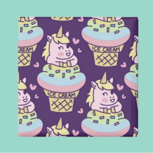 Aimant à licorne de la fierté douce