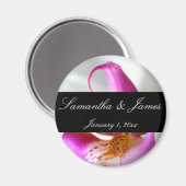 Aimant À l'intérieur d'un mariage personnel d'orchidée bl (Recto/Verso)