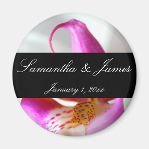 Aimant À l'intérieur d'un mariage personnel d'orchidée bl