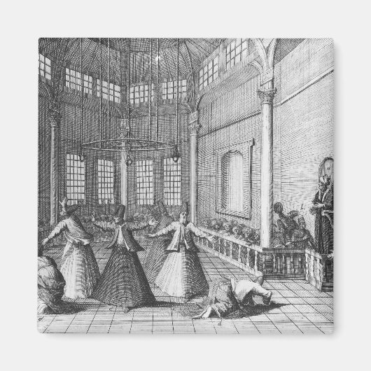 Aimant A l'intérieur d'une mosquée turque, illustration (Devant)