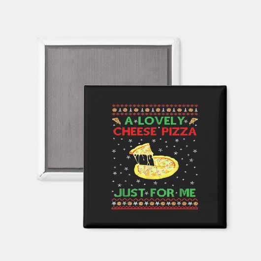 Aimant A Lovely Cheese Pizza Alone Funny Kevin X Mas Home (Recto/Verso)