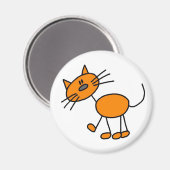 Aimant à manches orange (Recto/Verso)