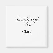 Aimant À mon époque de fiançailles ajouter nom date fianç (Devant)