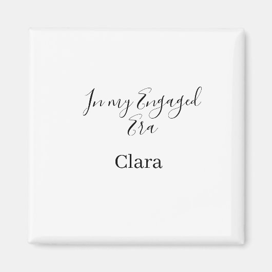 Aimant À mon ère fiancée ajouter nom date des fiançailles (Devant)