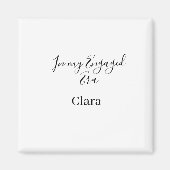 Aimant À mon ère fiancée ajouter nom date fiançailles (Devant)