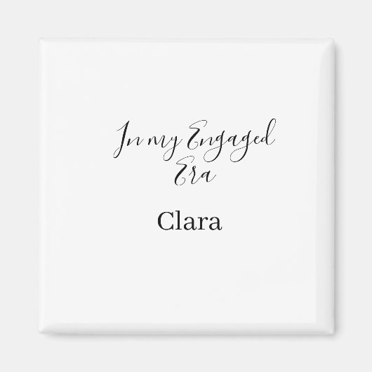 Aimant À mon ère fiancée ajouter nom date fiançailles (Devant)