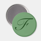 Aimant à monogramme personnalisé (Recto/Verso)