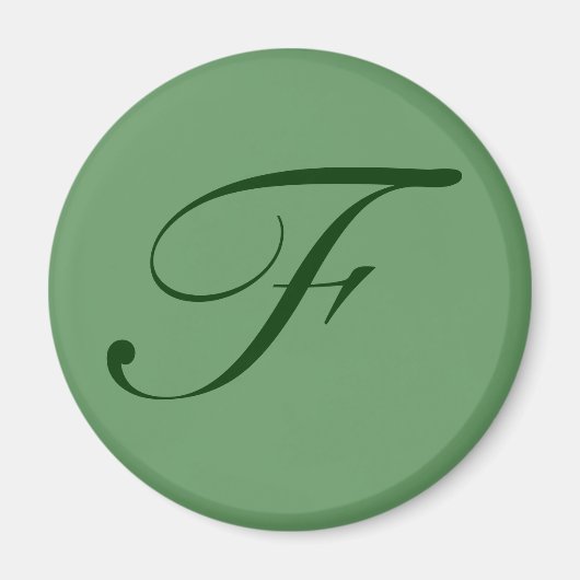Aimant à monogramme personnalisé (Devant)