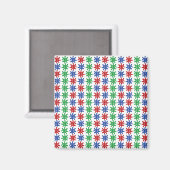Aimant à motif abstrait étrange (Recto/Verso)