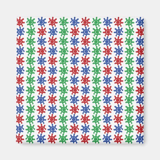 Aimant à motif abstrait étrange (Devant)