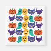 Aimant à motif d'Halloween (Devant)