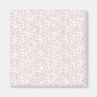 Aimant à motif rose Géométrique Minimaliste Modern