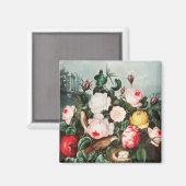 Aimant à motifs floraux (Recto/Verso)