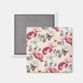 Aimant à motifs floraux (Recto/Verso)