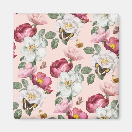 Aimant à motifs floraux (Devant)