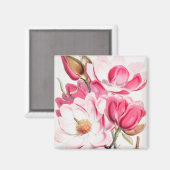 Aimant à motifs floraux (Recto/Verso)