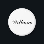 Aimant à nom rond unique pour touche personnelle q<br><div class="desc">Ajoutez une touche personnelle à votre espace avec cet aimant à nom rond unique. Personnalisable avec n'importe quel nom, c'est un moyen simple et élégant de rendre les casiers, réfrigérateurs ou tableaux de bureau plus personnels. Un cadeau réfléchi ou un remontant personnel, cet aimant durable ajoute du charme et de...</div>