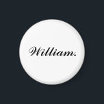 Aimant à nom rond unique pour touche personnelle q<br><div class="desc">Ajoutez une touche personnelle à votre espace avec cet aimant à nom rond unique. Personnalisable avec n'importe quel nom, c'est un moyen simple et élégant de rendre les casiers, réfrigérateurs ou tableaux de bureau plus personnels. Un cadeau réfléchi ou un remontant personnel, cet aimant durable ajoute du charme et de...</div>