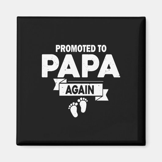 Aimant À nouveau promu Papa Annonce de grossesse Papa (Devant)