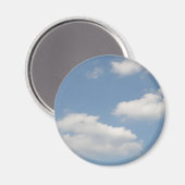 Aimant à nuages de cumulus blanc fluide (Recto/Verso)