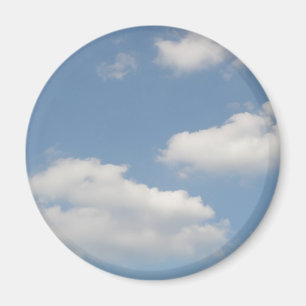 Aimant à nuages de cumulus blanc fluide