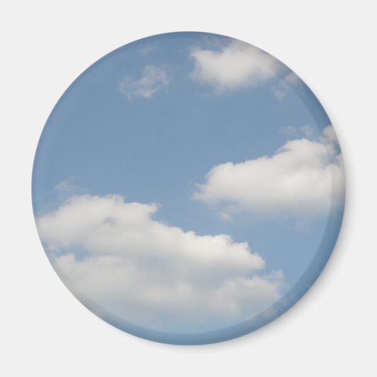 Aimant à nuages de cumulus blanc fluide (Devant)