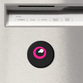 Aimant à oeil de réfrigérateur de monstre HotPink (In Situ (Lave-vaisselle))