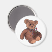 Aimant à ours en peluche (Recto/Verso)
