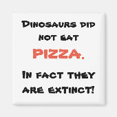 Aimant à pizza drôle (Devant)