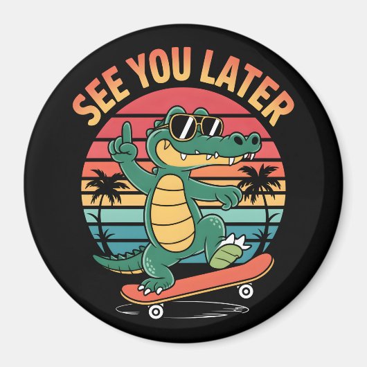 Aimant À plus tard Alligator (Devant)