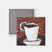 aimant à points de café (Recto/Verso)